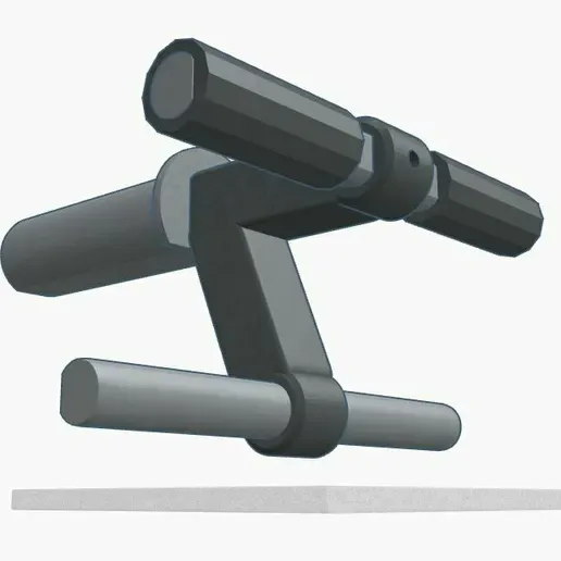 3D-Modell der TIB Bar für Olympia-Hantelscheiben
